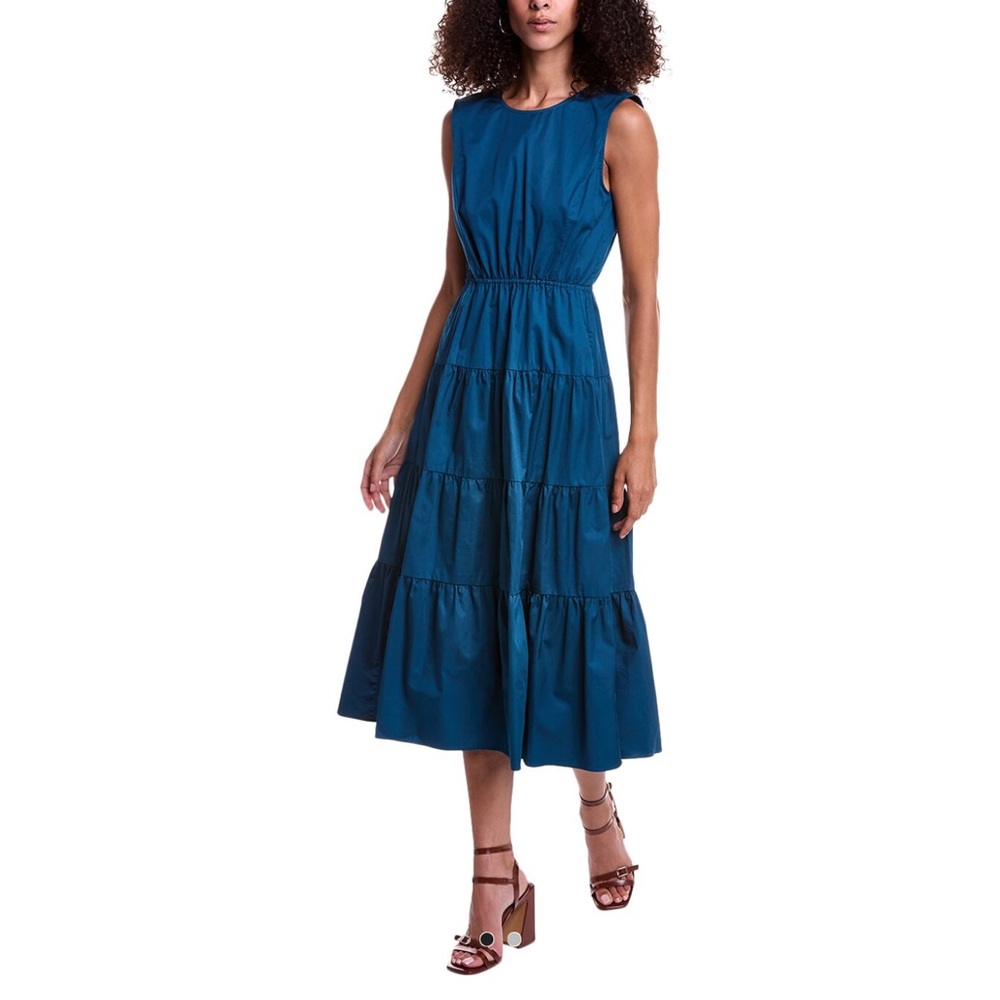 NWT Jason Wu Sleeveless Cotton Poplin Dress W Back Cut Out Detail